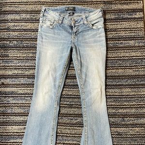 Silver Jeans size 30w/31L (altered from 33”L-31”L)